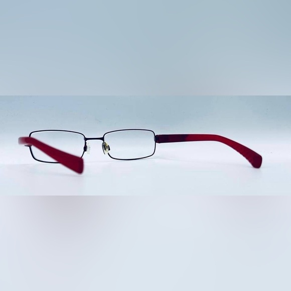 Nike 8079 Red Burgundy Rectangular Sunglasses Frames Only - Picture 5 of 8